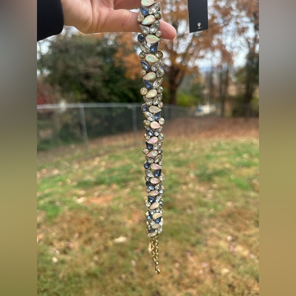 Baublebar NWT statement Choker Necklace Faux Opal & Crystal 11-13” - Picture 6 of 10
